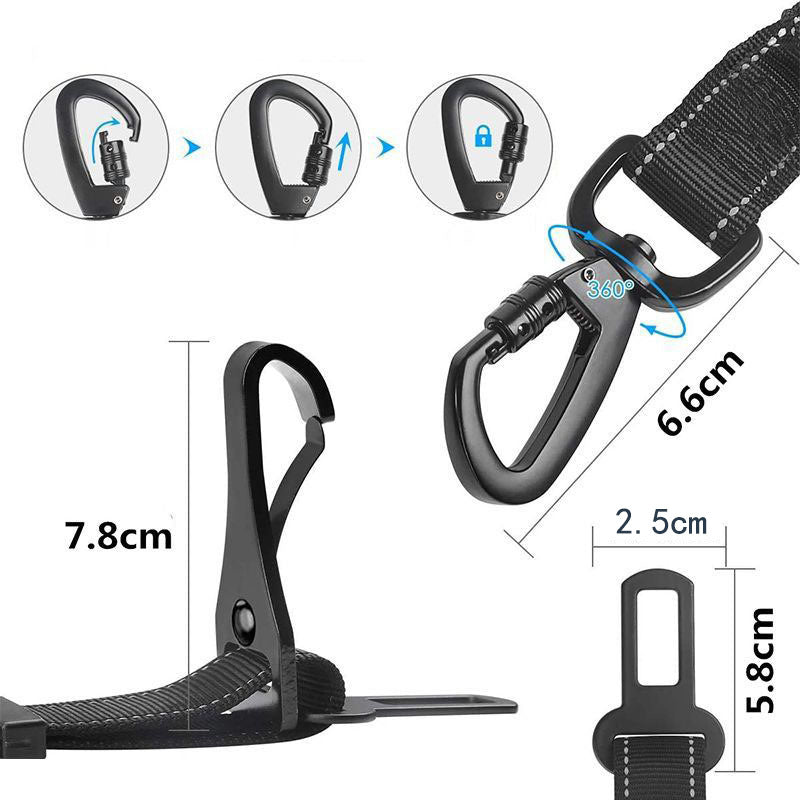 No-Shock Car Seat Belt for Dogs