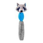 Interactive Squeak & Shake Raccoon Chew Toy