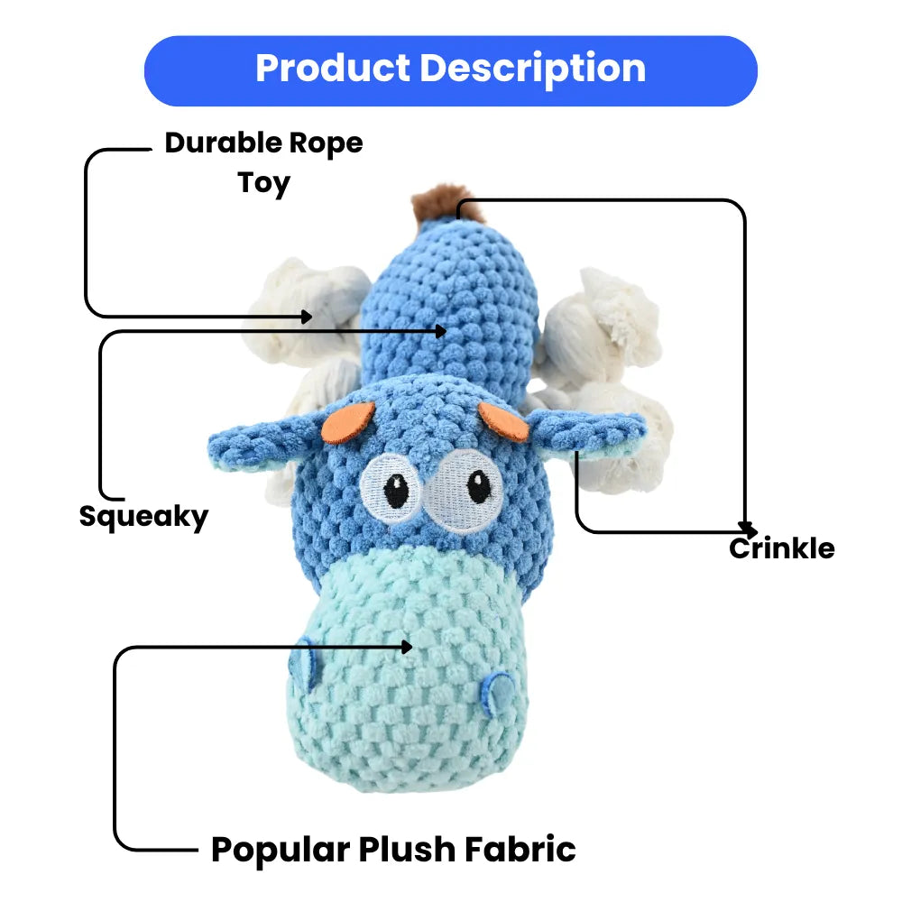 Tough Hippo Squeaker