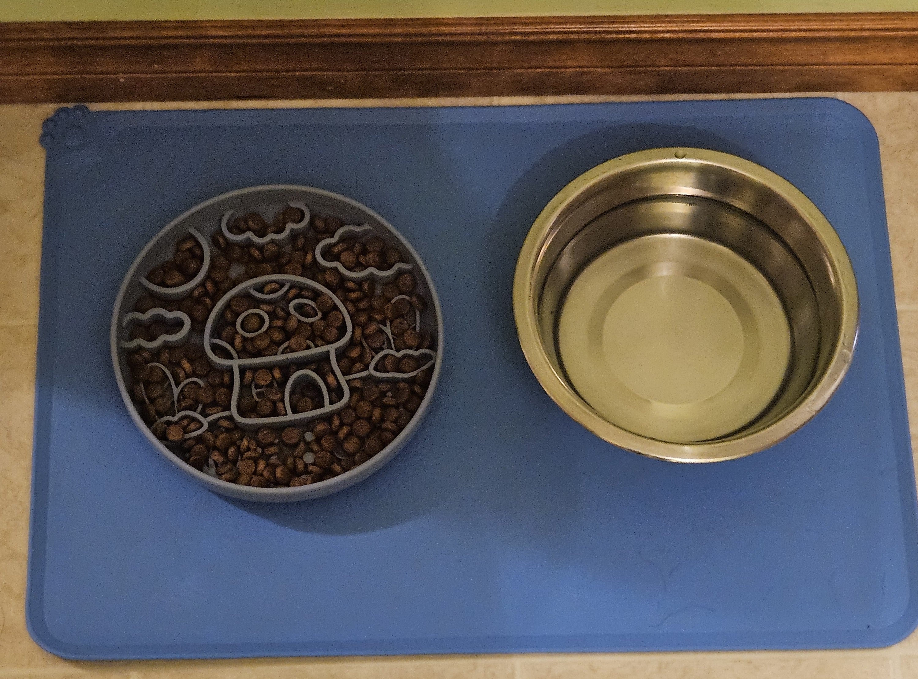 Mushroom House Slow Feeder Bowl
