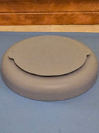 Backside of silicone mushroom bowl showing suction cup