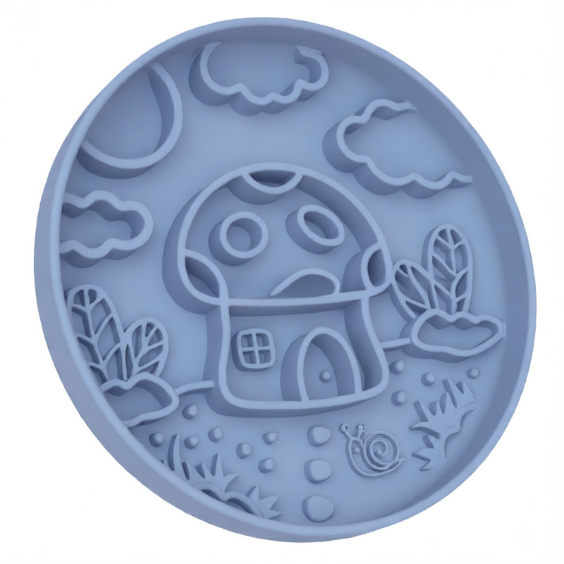 Mushroom House Slow Feeder Bowl