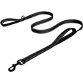 Black dog leash on a white background