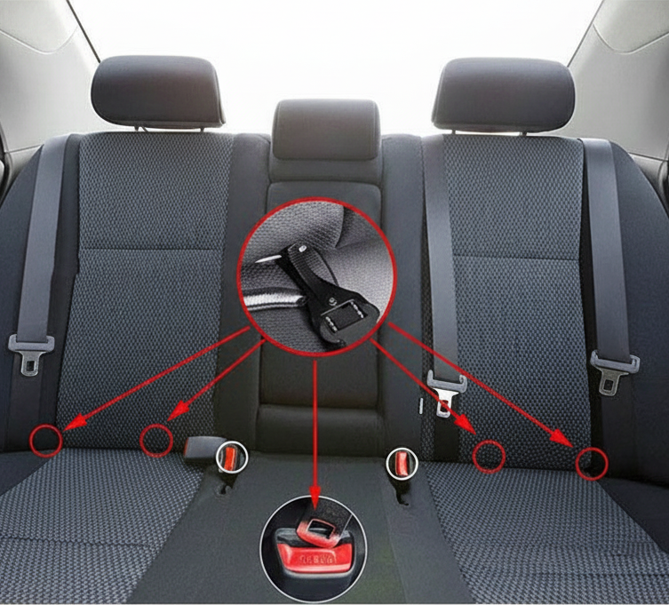 Car seat pet safety rope - no text