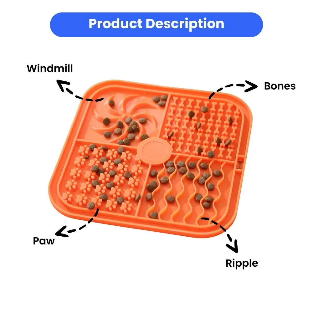 LickMat Multi-Texture Feeding Mat