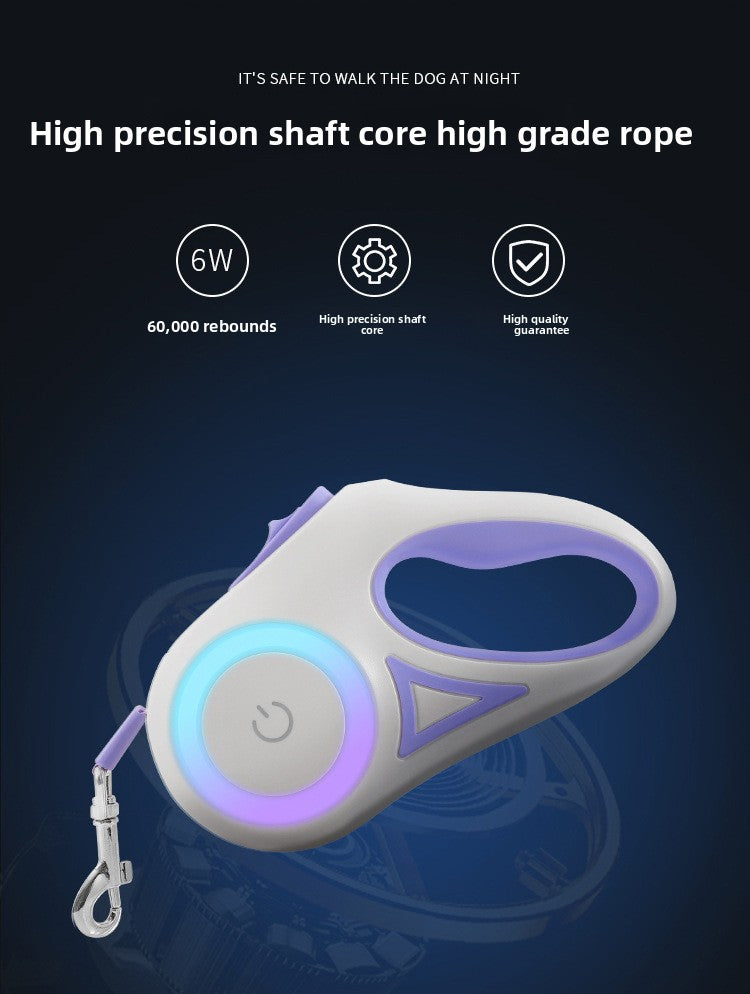 Glow Series Retractable LED Dog Leash